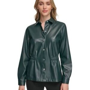 Calvin Klein Women's Dark Leather Jacket